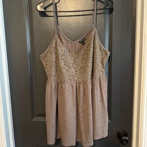 Torrid Olive Summer Top w/ Lace Detail 3x